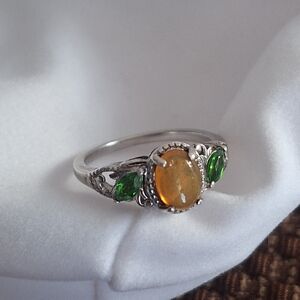 Ethiopian Opal Djoy Ring Sz 7 925